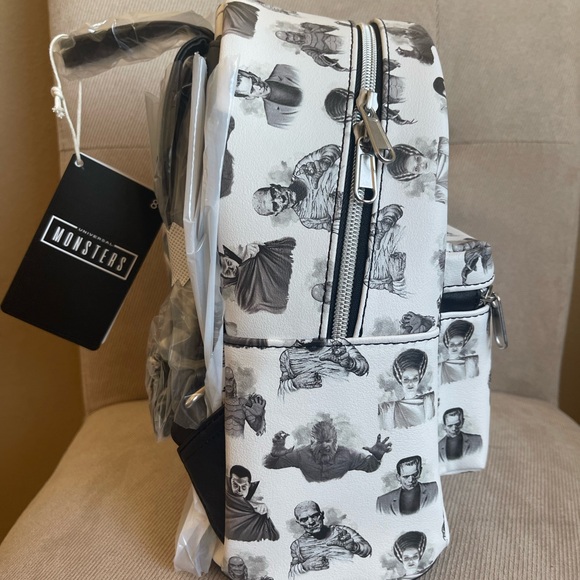 Loungefly Universal Monsters Icons Mini Backpack Frankenstein/Bride, Dracula NWT - Picture 4 of 9
